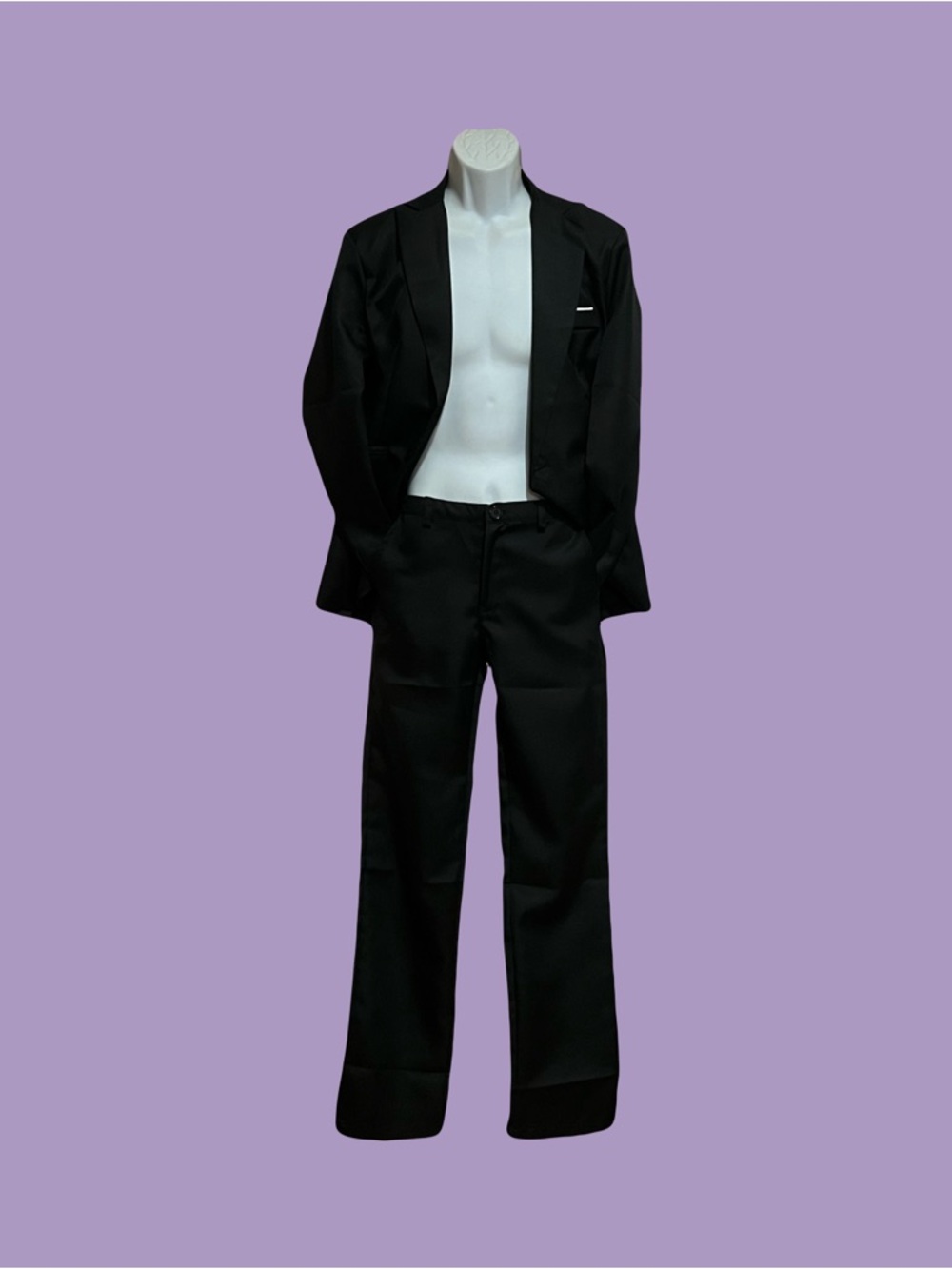 Men's Black Two-Piece Suit - Classic Blazer & Trousers